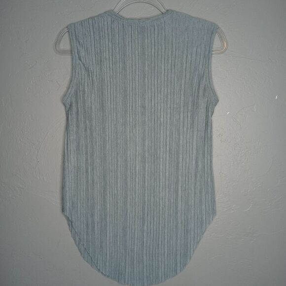 Sabina Musayev Gray Pleated Tee - Picture 4 of 5